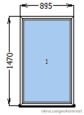 Готовое окно со скидкой, 895х1470